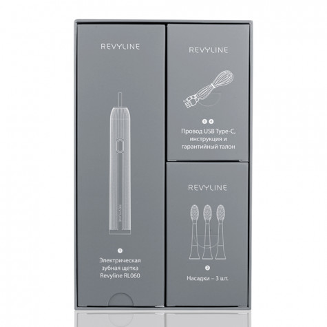 Электрическая звуковая зубная щётка Revyline RL 060, белая