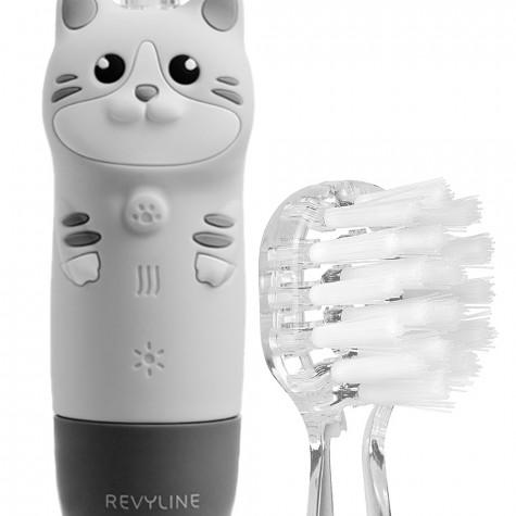 Электрическая звуковая зубная щётка Revyline RL 025 Baby Kitty, Grey