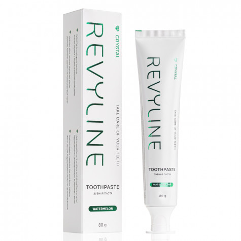Зубная паста Revyline Crystal Арбуз, без фтора, 80 г