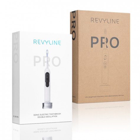Электрическая звуковая зубная щётка Revyline RL 080 PRO White