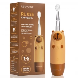Электрическая звуковая зубная щётка Revyline RL 025 Baby Capybara, Brown