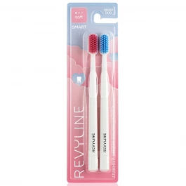 Набор зубных щеток Revyline S6500 Smart Duo, White/Pink + White/Blue