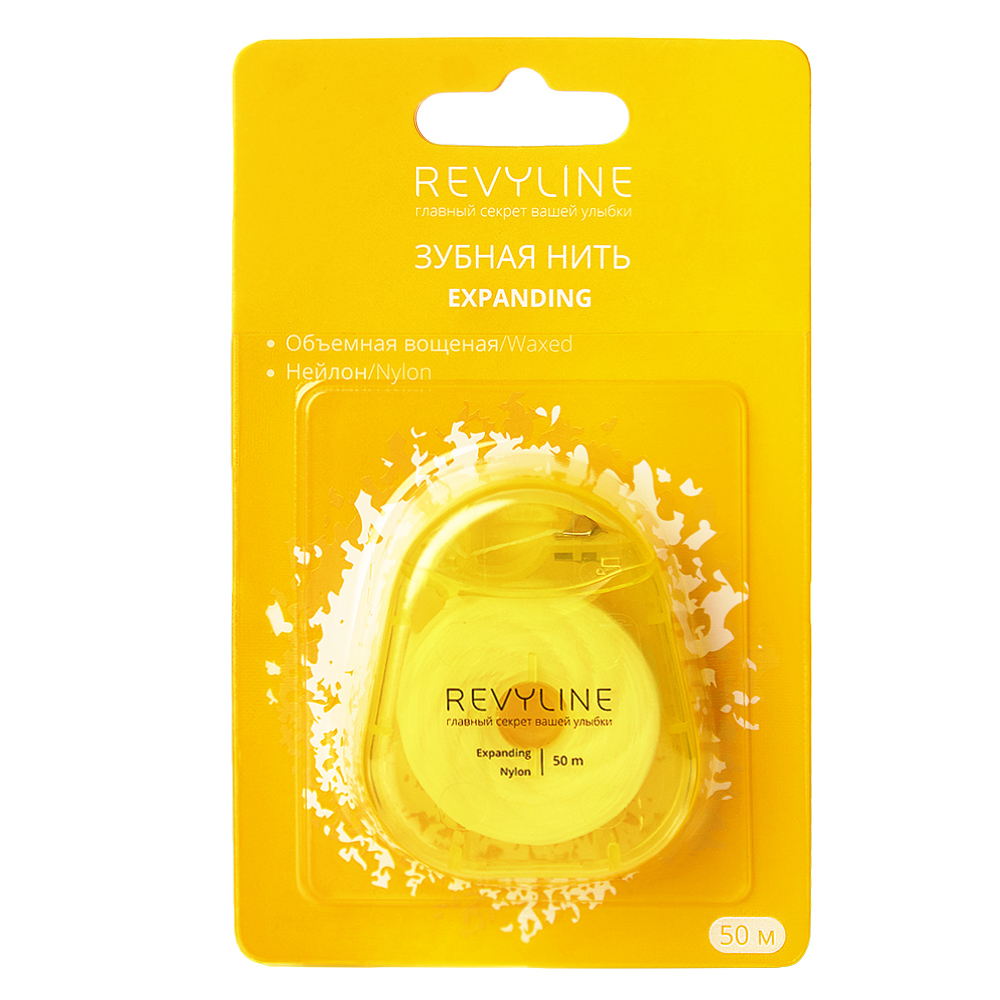 

Зубная нить Revyline 840D Expanding floss нейлон, вощеная, 50 m
