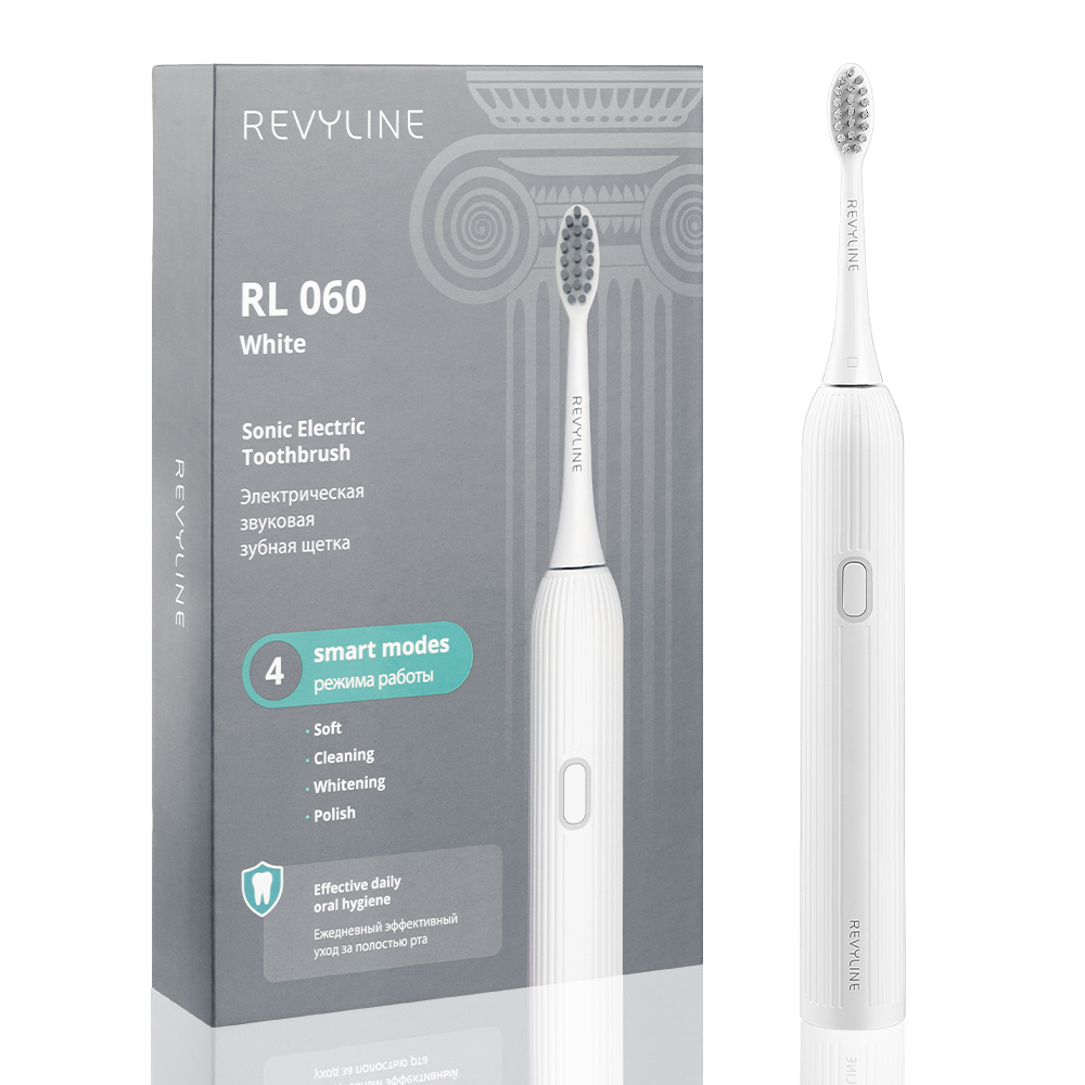 Электрическая звуковая зубная щётка Revyline RL 060 белая 4490₽