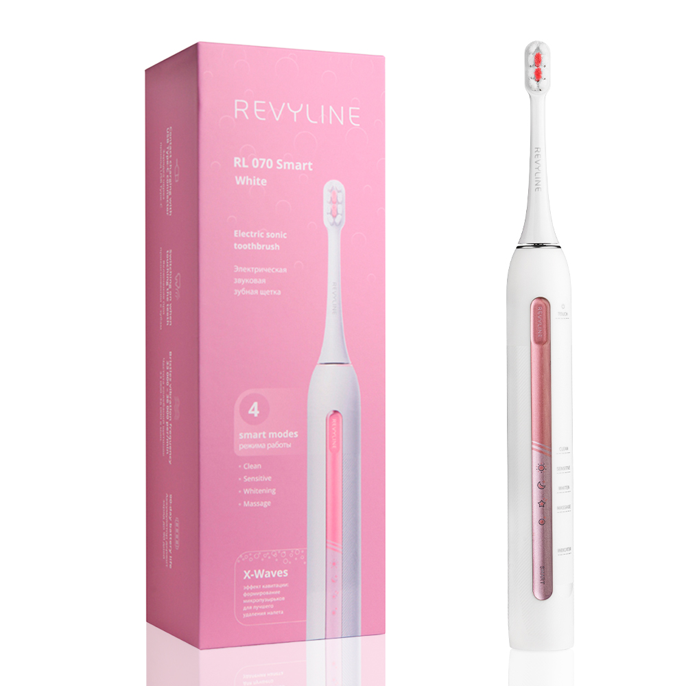 Электрическая звуковая зубная щётка Revyline RL 070 White 7490₽