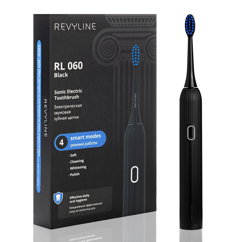 Электрическая звуковая зубная щётка Revyline RL 060 Black 4490₽