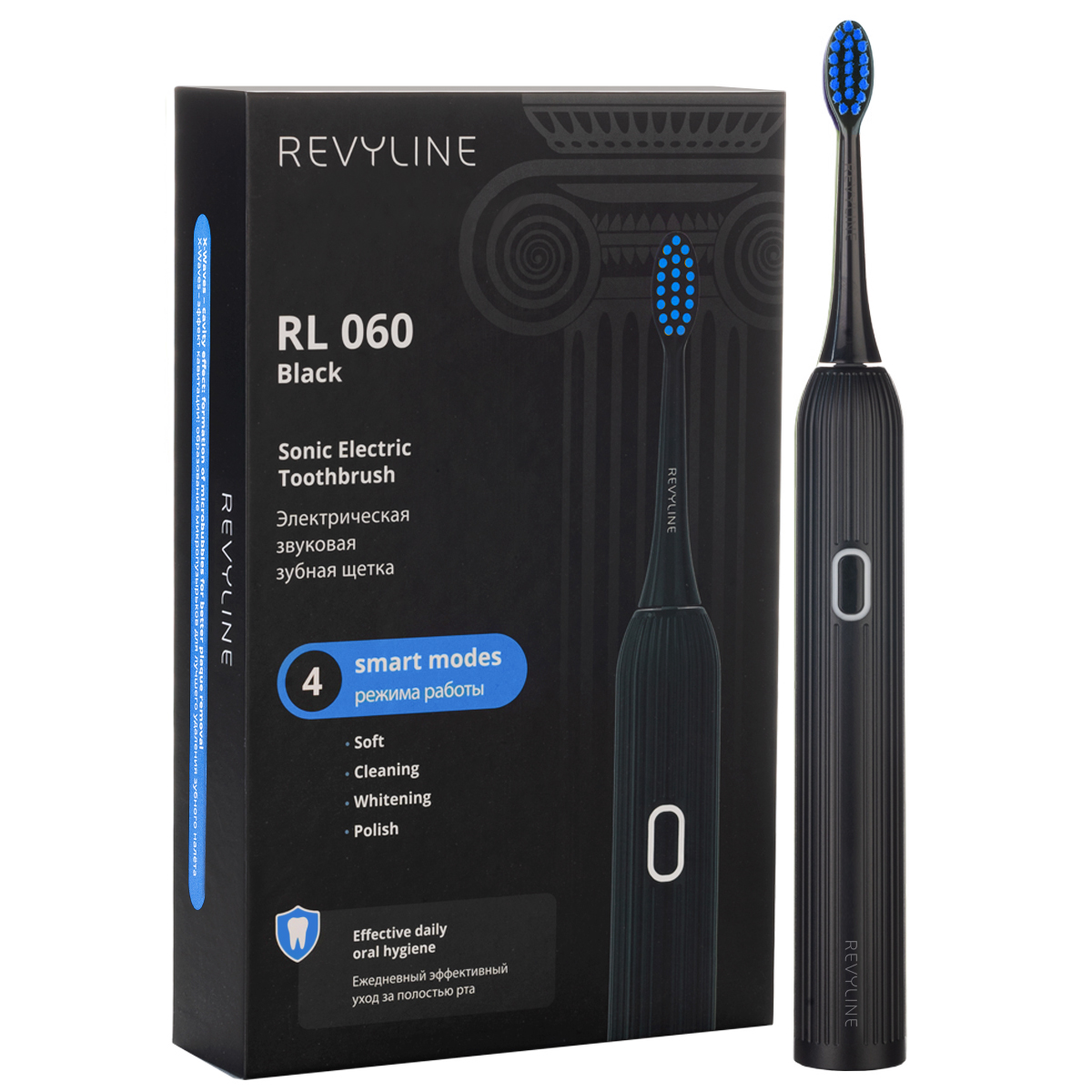 

Электрическая звуковая зубная щётка Revyline RL 060 Black