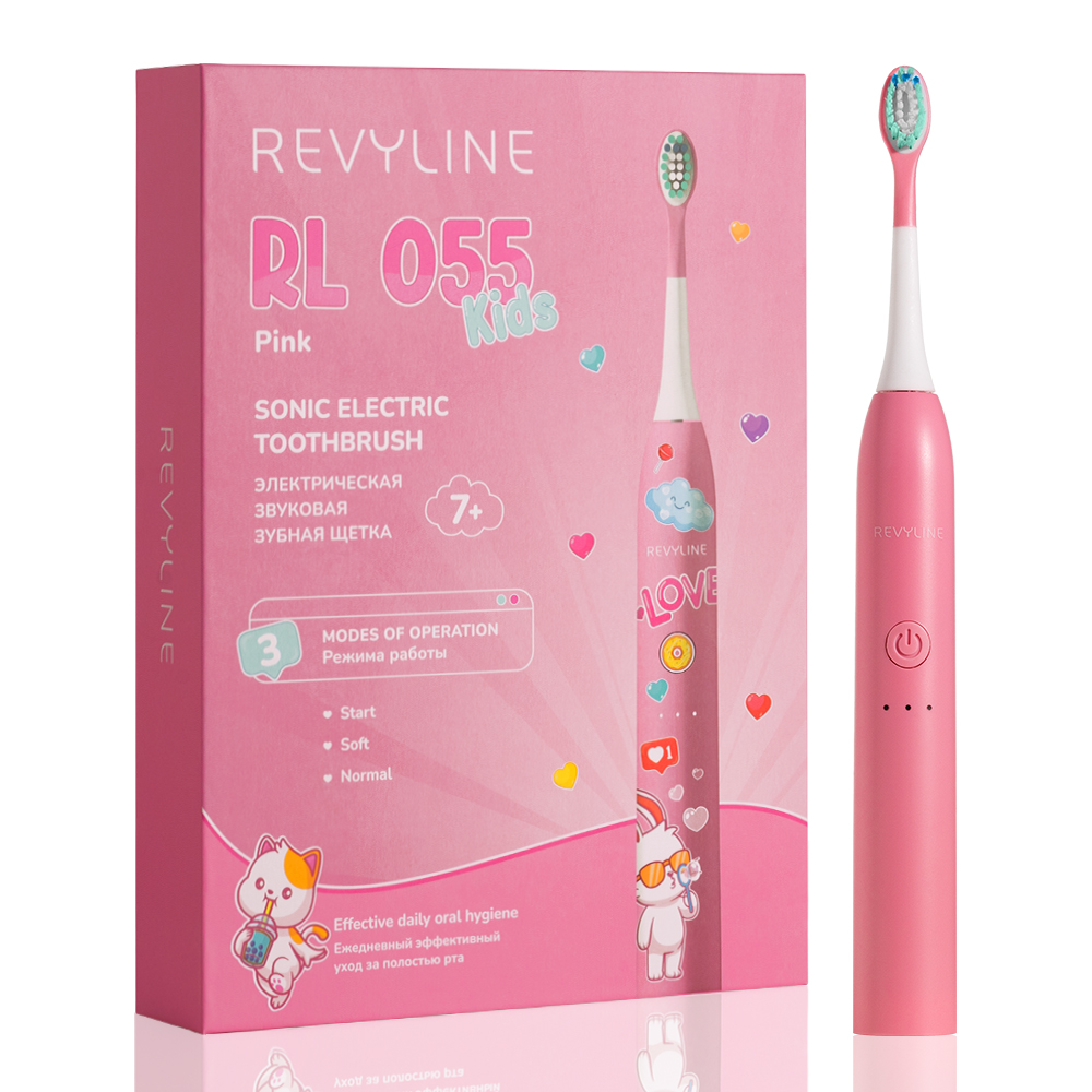 Электрическая зубная щетка Revyline RL 055 Kids Pink 3290₽