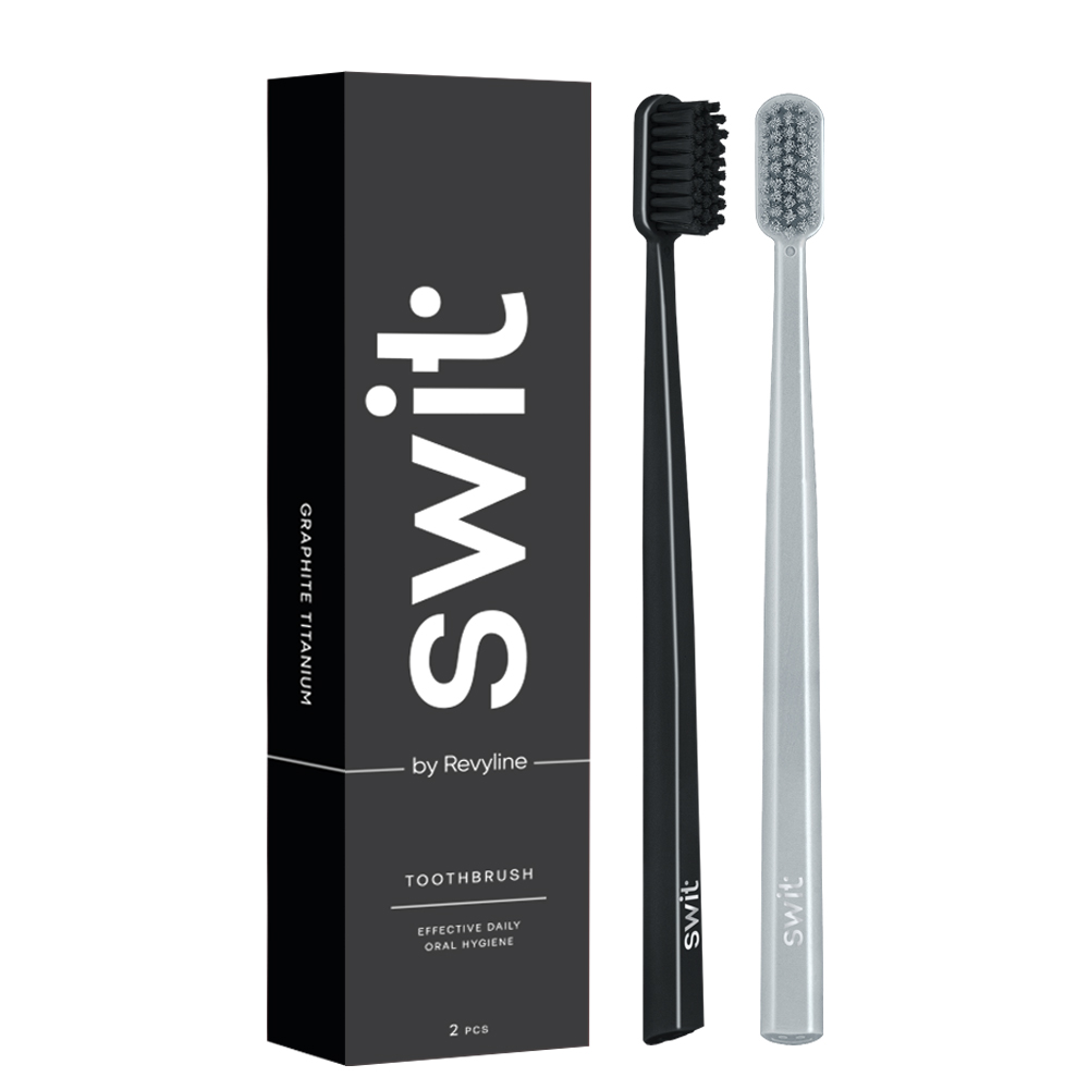 

Набор зубных щеток SWIT by Revyline SM6000 SMART Graphite & Silver