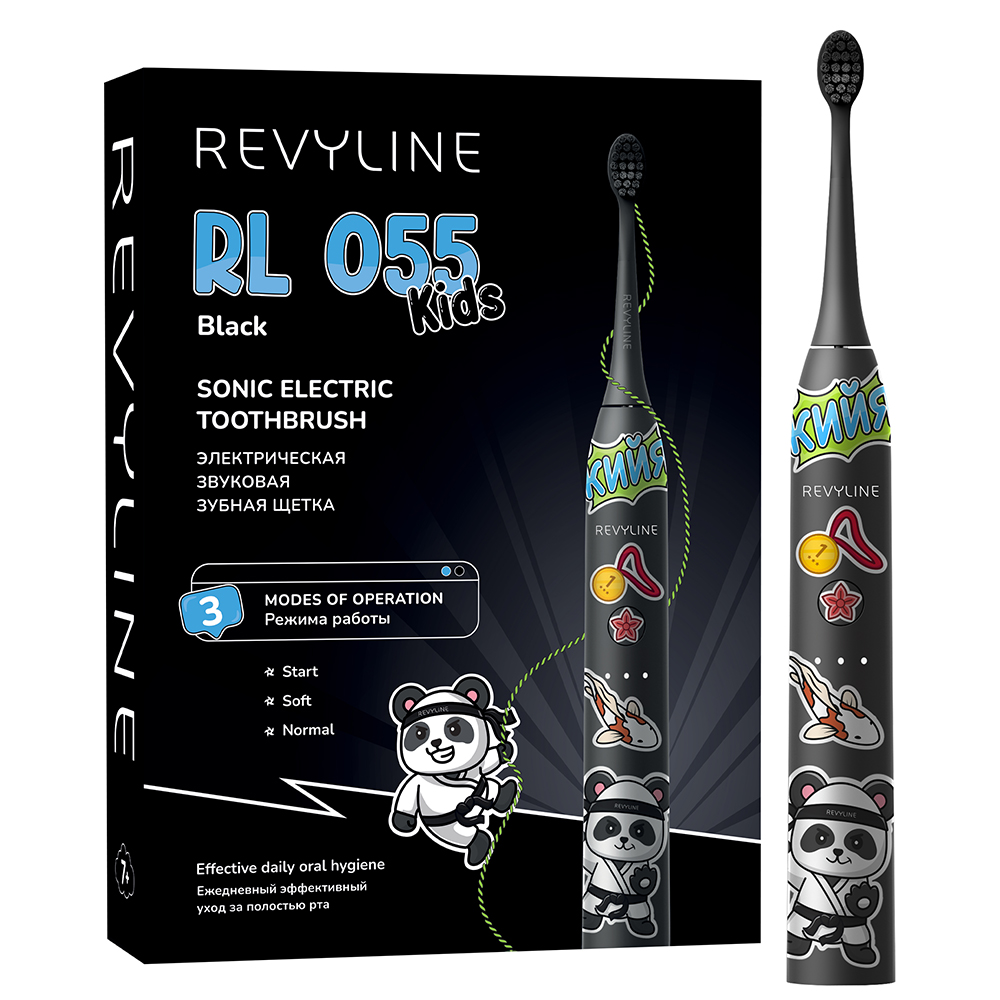 Электрическая зубная щетка Revyline RL 055 Kids Black 3690₽