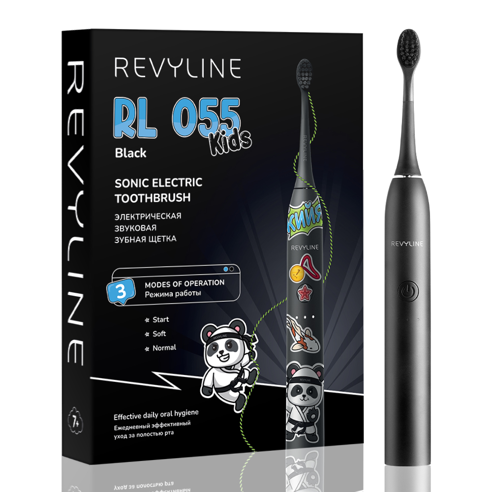 Электрическая зубная щетка Revyline RL 055 Kids Black 3290₽