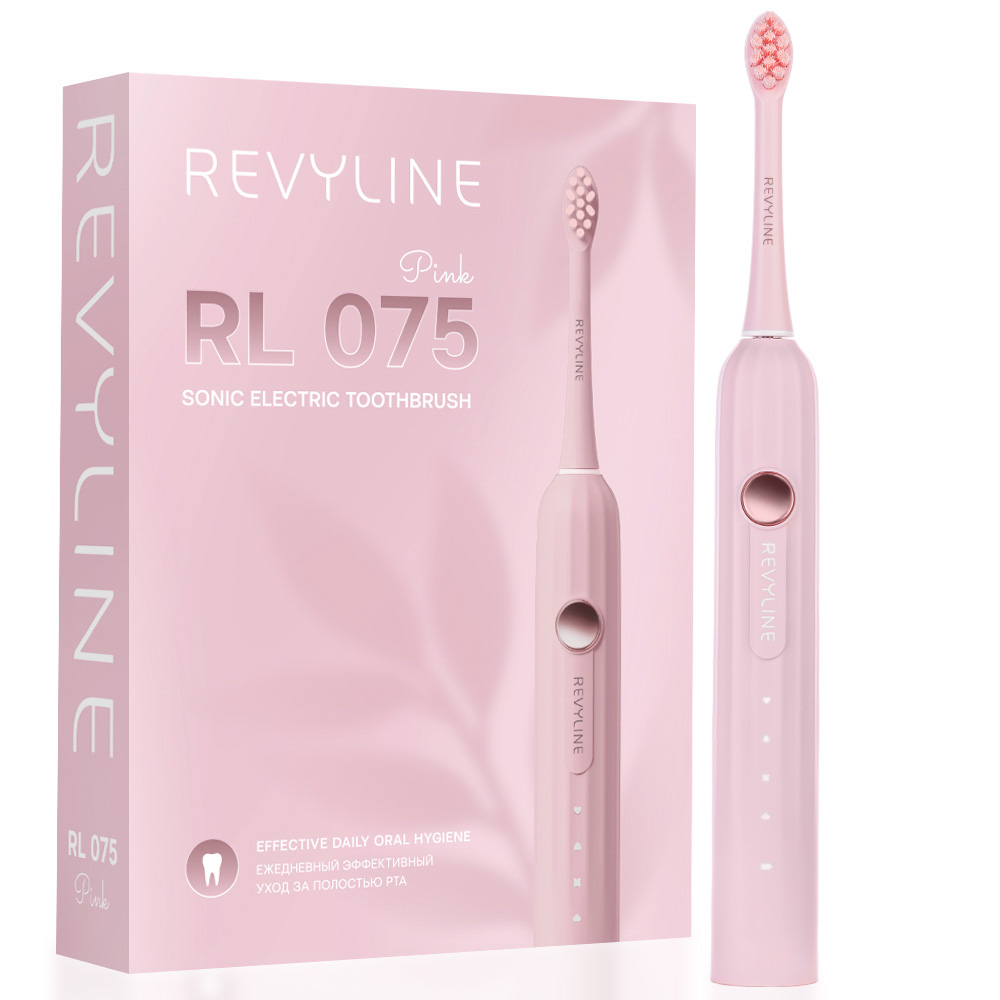 Электрическая звуковая зубная щётка Revyline RL 075 Pink 4990₽