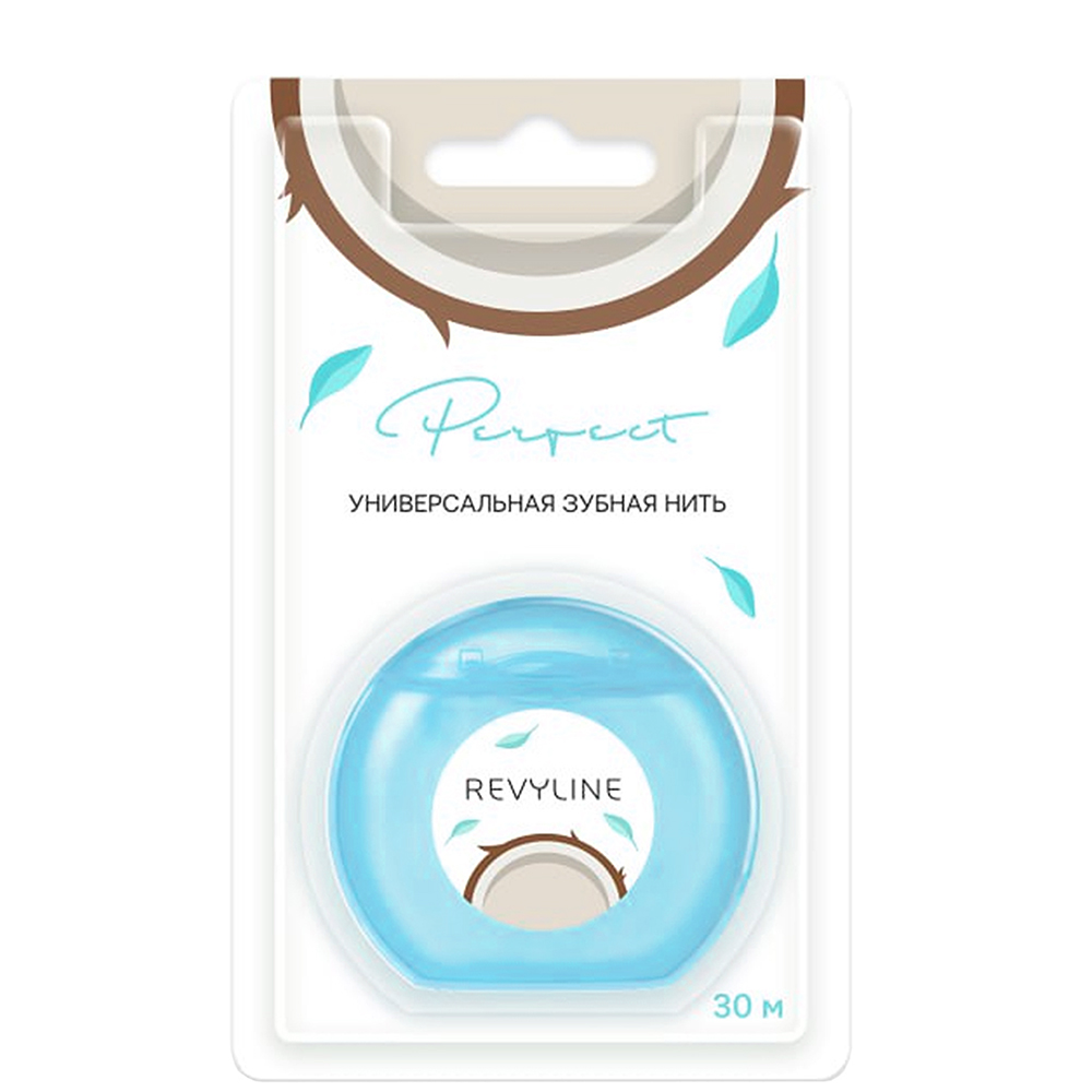 Зубная нить Revyline Perfect, кокос и мята, 30 м