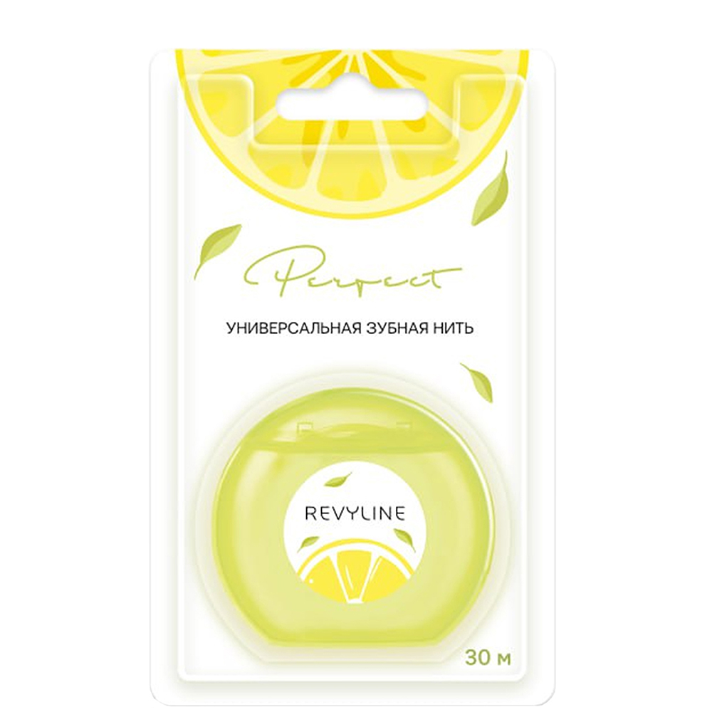 Зубная нить Revyline Perfect лимон и мята 30 м 350₽