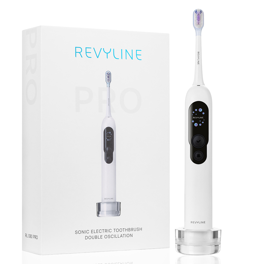 Электрическая звуковая зубная щётка Revyline RL 080 PRO White 6990₽