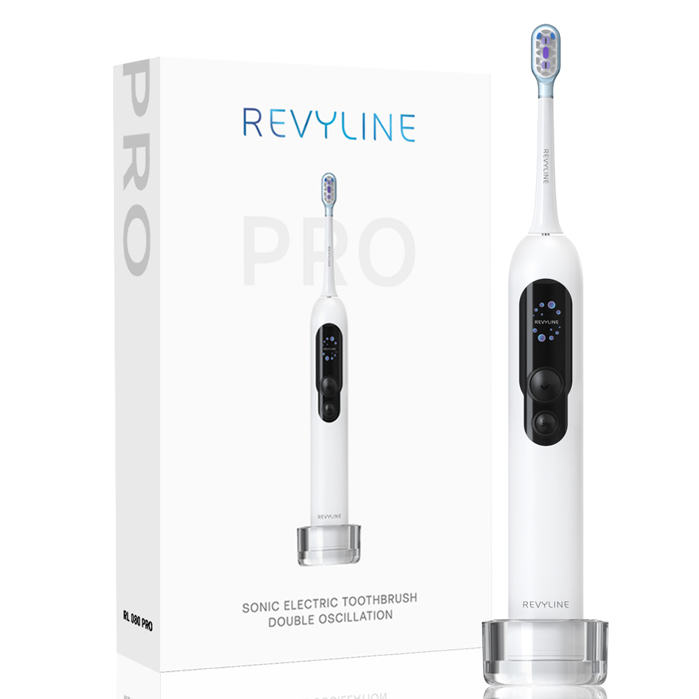 Электрическая звуковая зубная щётка Revyline RL 080 PRO White 8990₽