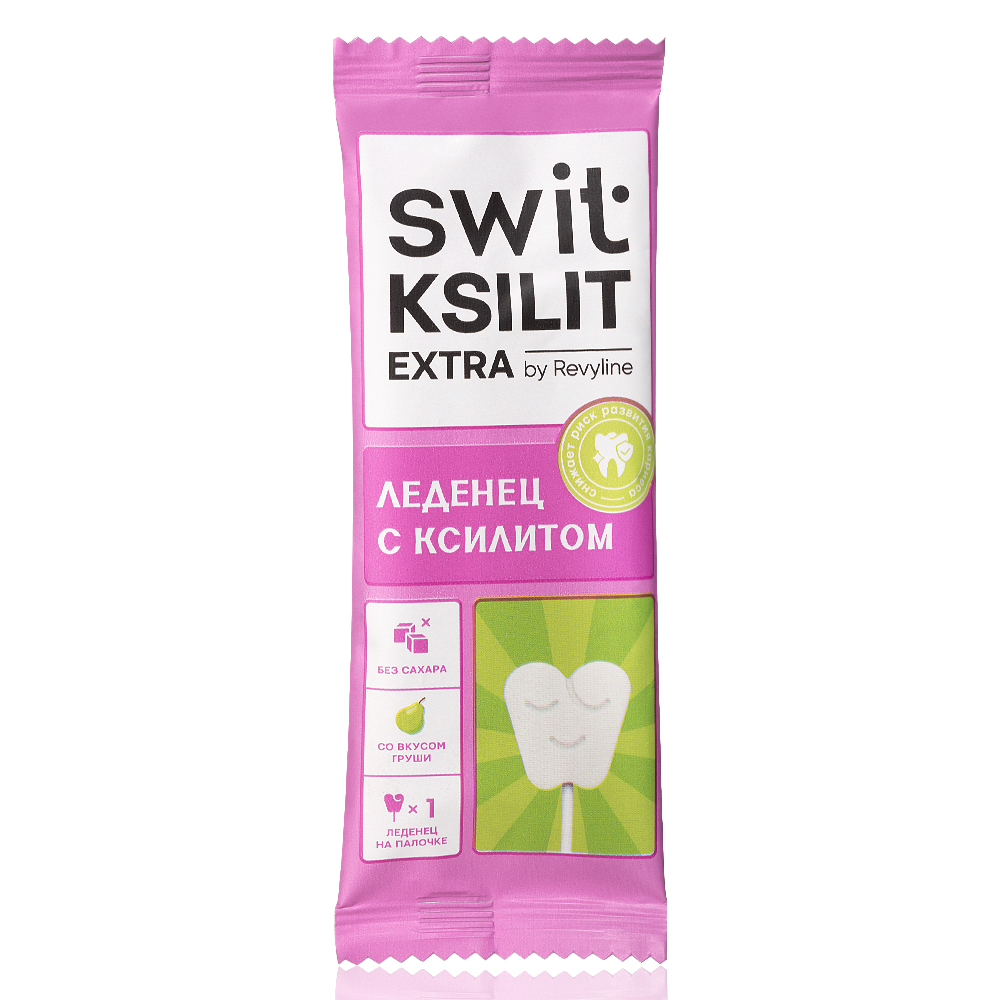 Леденец на палочке Swit by Revyline Ksilit Extra Груша 1 шт 120₽