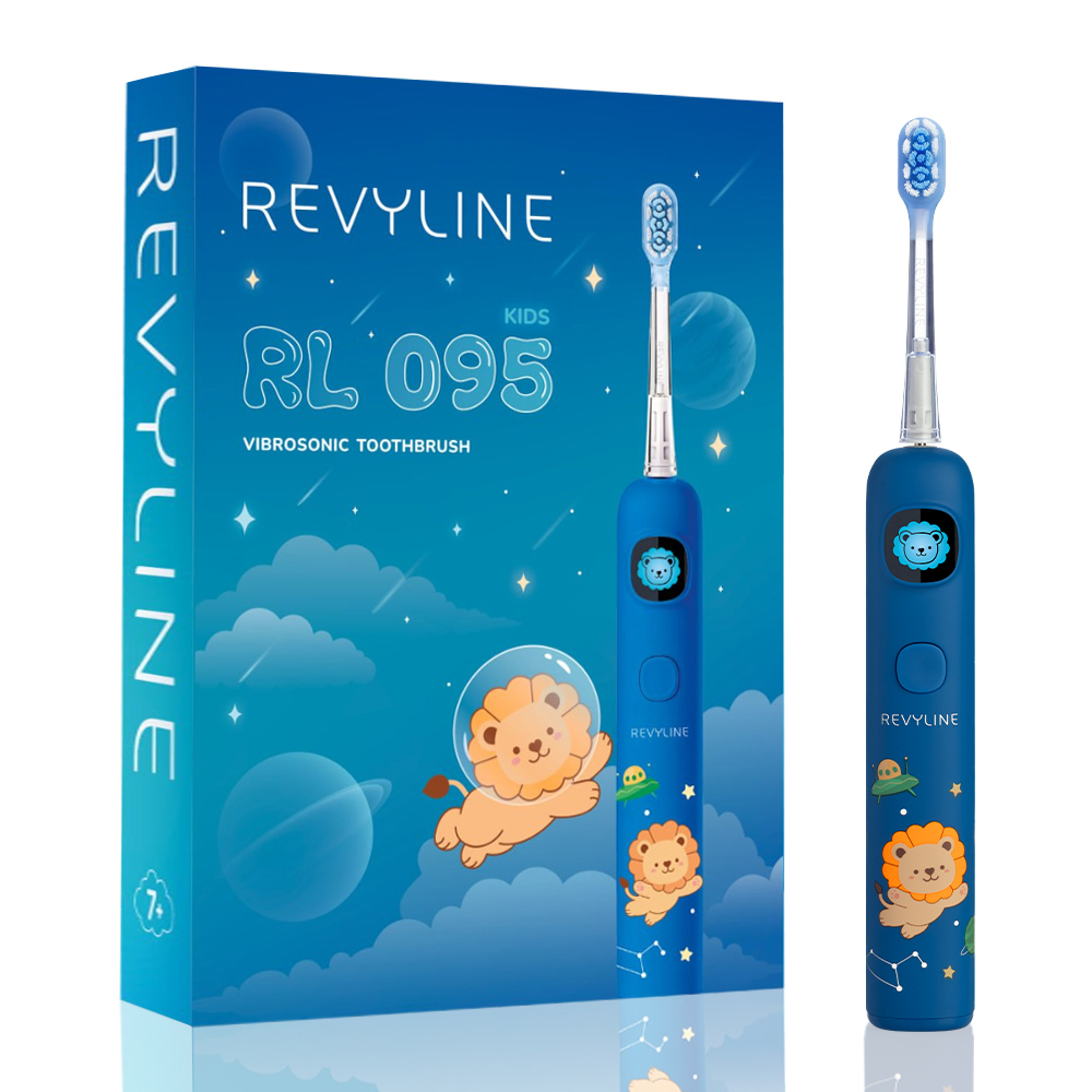 Электрическая звуковая зубная щетка Revyline RL 095 Kids, Blue